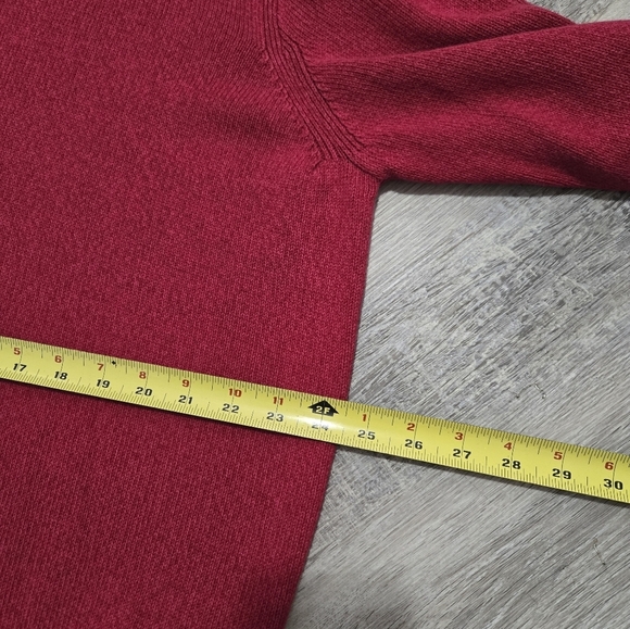 Tommy Hilfiger Vintage Knitted Sweater Unisex XL Retro 90s Y2K Dark Pink Cotton - Picture 10 of 11